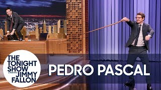 Pedro Pascal Shows Jimmy How to Crack a Whip [upl. by Collum978]