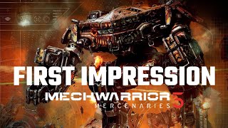 Mechwarrior 5 Mercenaries First Impression  Full Mission Gameplay  MechLab [upl. by Akcir]