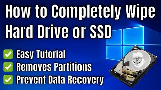 How to Completely Wipe a Hard Drive or SSD [upl. by Kcirdnekal]