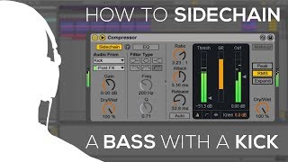 How to sidechain bass with kick in Ableton Live [upl. by Haelem]