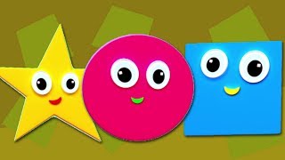 Forma canzone  geometriche figure  imparare forme  Educational Cartoon  Shapes Song For Kids [upl. by Anerac]