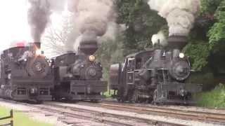 USA Steam Tour 2014 quotCass Scenic Railroadquot [upl. by Tezil]