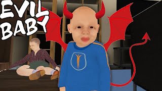 I BECAME EVIL BABY  Granny Simulator [upl. by Asinla]