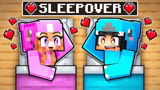 Omz amp Lily SLEEPOVER in Minecraft [upl. by Xenophon]