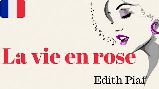 APRENDE A CANTAR EN FRANCÉS quotLa vie en rosequot Edith Piaf [upl. by Ahsim]