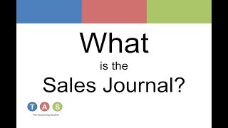 What is the Sales Journal [upl. by Llireva]