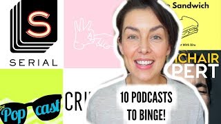 10 PODCASTS TO BINGE LISTEN NOW How To Listen to a Podcast  AmandaMuse [upl. by Alexandre]