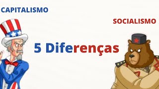 TOP 5 DIFERENÇAS ENTRE CAPITALISMO E SOCIALISMO [upl. by Handal]