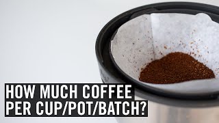 Coffee Brewing Ratios Explained [upl. by Aleakim723]