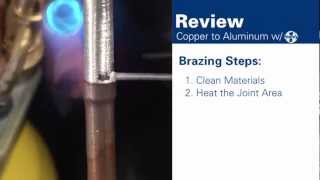 How to Braze Aluminum to Copper [upl. by Ahsilahk]