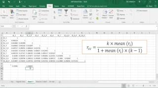 Calculating the Standardized Cronbachs Alpha in Excel [upl. by Trescott]