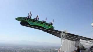 XScream thrill ride at Stratosphere Las Vegas Full HD  OffRide [upl. by Astra]