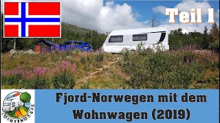 Norwegen mit dem Wohnwagen 2019  Teil 1 [upl. by Keily]