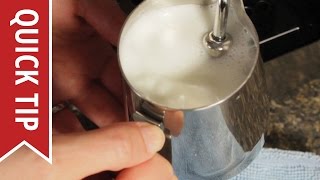 How to AutoFroth Milk for Lattes [upl. by Aicilak]