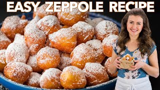 The Easiest Italian DONUTS Yess  Zeppole Recipe [upl. by Nomis]