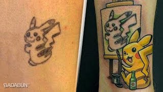 Tatuajes horribles cubiertos de forma legendaria [upl. by Cookie]