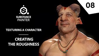 Texturing Characters in Substance Painter  Creating the roughness  Adobe Substance 3D [upl. by Tom]