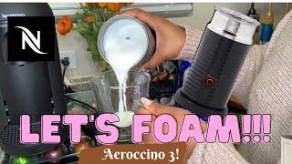 How To Foam Milk With Aeroccino 3 Make Coffee With Foam Tips amp Tricks  Easy Foamed Latte Recipe [upl. by Esirahc]