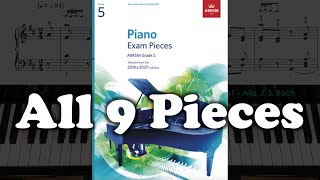 ABRSM Grade 5 Piano 2019 amp 2020 All 9 Pieces [upl. by Yekcim584]