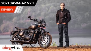 2021 Jawa 42 21 BS6 Review  What is New Why Should You Care And Is It Worth Buying  BikeWale [upl. by Elleinnod]