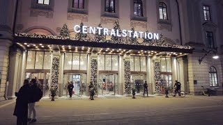 Stockholm Central Station Walking Tour [upl. by Ellie556]