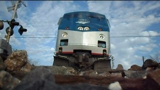 Amtrak Train Runs Over My Camera Twice In Both Directions [upl. by Enitselec236]