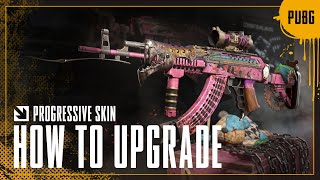 How to Upgrade Progressive Skins  PUBG BATTLEGROUNDS EUROPE [upl. by Gabel]