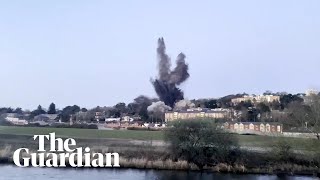 Exeter WW2 bomb detonated after homes evacuated [upl. by Atirak]