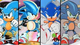 Evolution of Sonic the Hedgehog in Sonic The Comic [upl. by Justen]