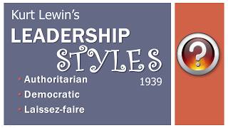 Leadership Styles [upl. by Moorefield]