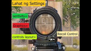 Sensitivity  Controls  Recoil  Graphics  PUbg Mobile TAGALOG [upl. by Mccreery370]