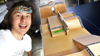 DIY CARDBOARD FINGERBOARD SKATEPARK [upl. by Masha]