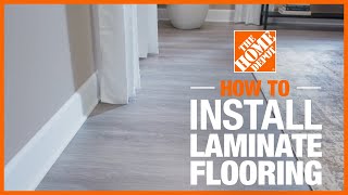 How to Install Laminate Flooring  The Home Depot [upl. by Mcspadden351]