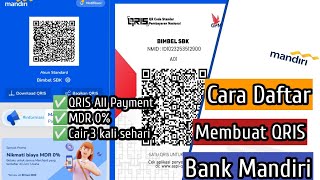 Cara Membuat  Daftar QRIS Bank Mandiri  Livin Usaha [upl. by Welton]