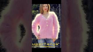 Sexy summer pink hand knitted mohair sweater [upl. by Naujaj]