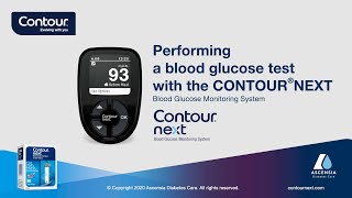 How to perform a blood glucose test  CONTOUR NEXT  mgdL  United States enUS [upl. by Stets]