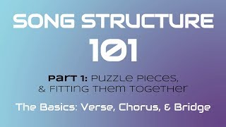 SONG STRUCTURE 101 Pt 1A  THE BASICS Verse Chorus amp Bridge [upl. by Ayanal]