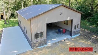 How To Build a Garage Concrete and Final Walkthrough [upl. by Evette]