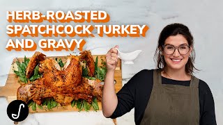 Ultimate Thanksgiving Dinner Spatchcock Thanksgiving Turkey Recipe [upl. by Gosney]