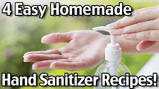 4 Easy Homemade Hand Sanitizer Recipes [upl. by Ecertal]