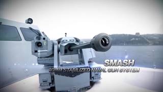 Aselsan SMASH 30mm Remote Controlled Stabilized Naval Gun System [upl. by Ylrehc]