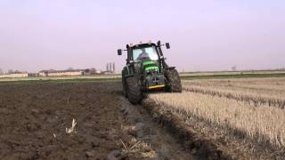 PLOUGHING 2014  2 DEUTZFAHR Agrotron 630 TTV amp M620  LEMKEN EurOpal 6 [upl. by Gamaliel27]