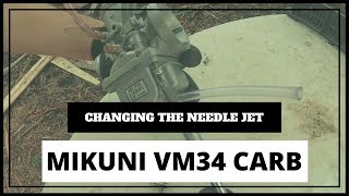 Mikuni VM34  Replacing the Needle Jet [upl. by Nojid711]