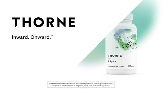 LLysine Supplement  Thorne® [upl. by Arreic]