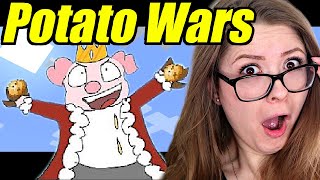 Normies React To Technoblades Great Potato War Trilogy [upl. by Llehcram465]