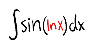 integral of sinlnx integration by parts with u substitution [upl. by Audie]