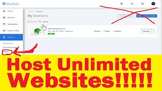 How to Add a New Website to BlueHost With Addon Domain  Host Unlimited Sites [upl. by Tnecniv492]