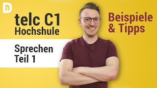 telc c1 Hochschule  Mündliche Prüfung  Präsentation Zusammenfassung und Fragen [upl. by Xella148]