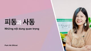 피동과 사동  Thể Bị động và Sai khiến  Những nội dung quan trọng  Park HA Official [upl. by Rooker]