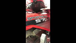 DONT REMOVE DIFFERENTIAL  How toremove Driveshaft prop amp u joint Polaris Sportsman Ranger 570 [upl. by Alket]